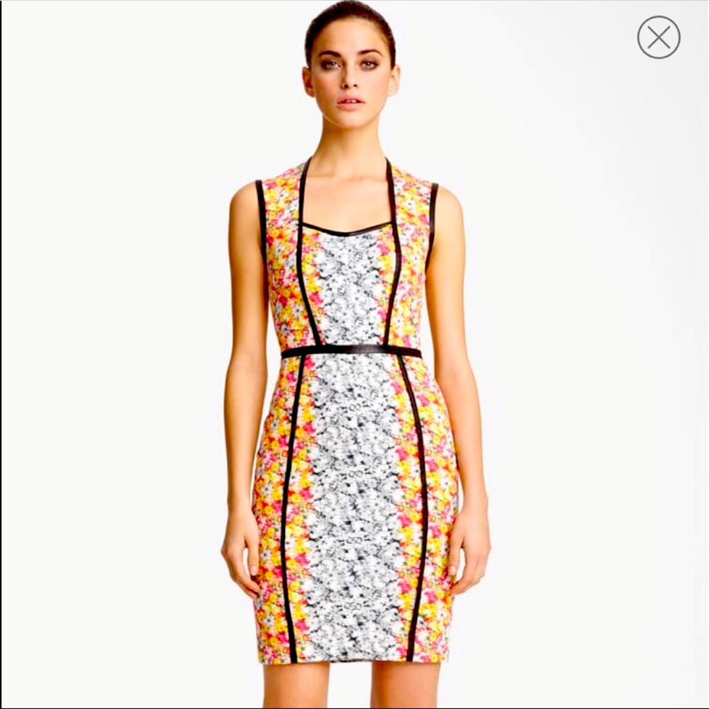 SOLD 🤯😍Yigal Azrouel Floral Ikat Georgette Dress